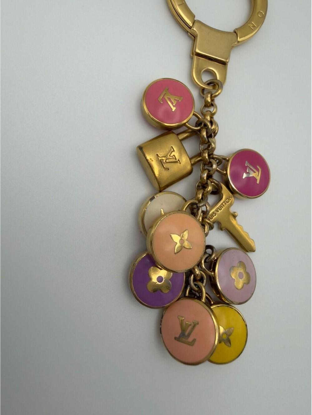 Authentic Louis Vuitton LV Multicolor Porte Cles Pastille Bag Charm Ring Holder - Picture 4 of 9